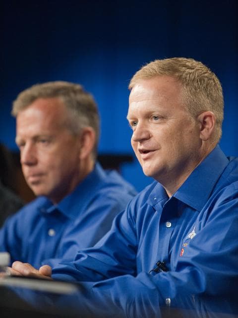 NASA image: STS-133 crew press conference