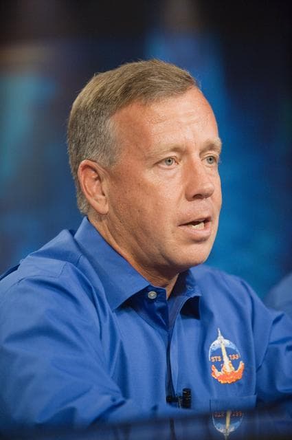 NASA image: STS-133 crew press conference