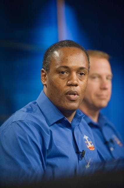 NASA image: STS-133 crew press conference