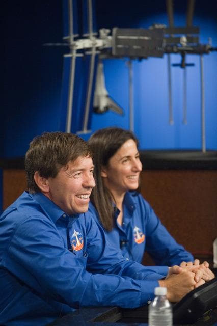 NASA image: STS-133 crew press conference