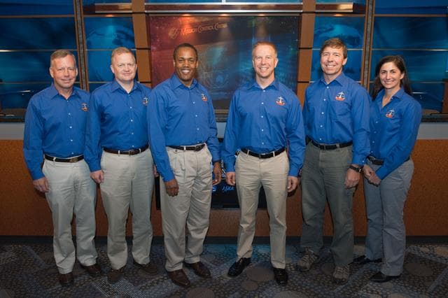 NASA image: STS-133 crew press conference