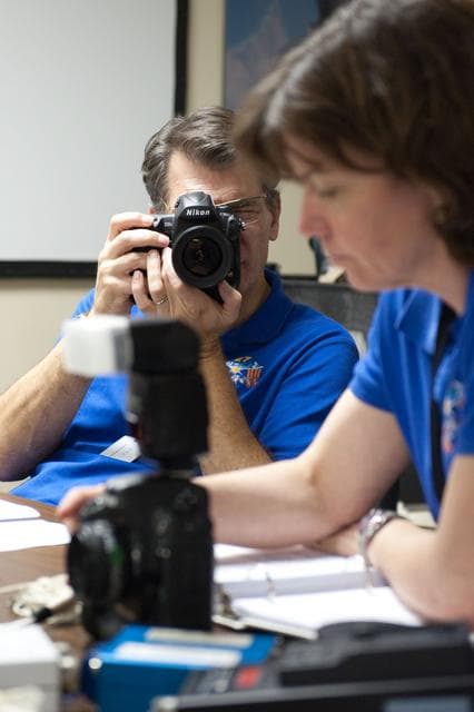 NASA image: Expedition 26 crew members Cady Coleman and Paolo Nespoli