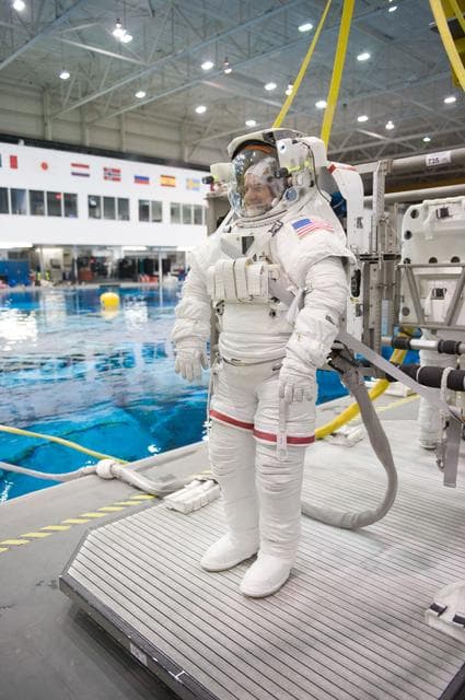 NASA image: Expedition 27 crew member Ron Garan with STS-335 crew member Rex Walheim  