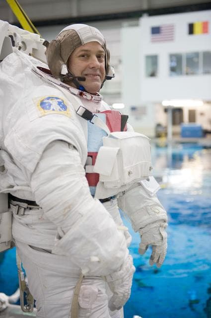 NASA image: Expedition 27 crew member Ron Garan with STS-335 crew member Rex Walheim  