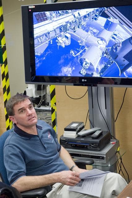 NASA image: EVA training for Exp. 27 crew member Ron Garan, Exp. 28 Mike Fossum and STS-135 Doug Hurley, Rex Walheim and Sandra Magnus   