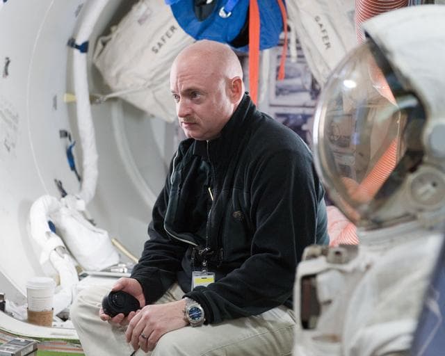 NASA image: STS-134 crew commander Mark Kelly and some of his crew