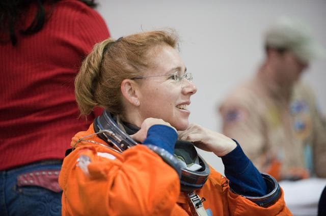 NASA image: STS-135 water survival training at the NBL