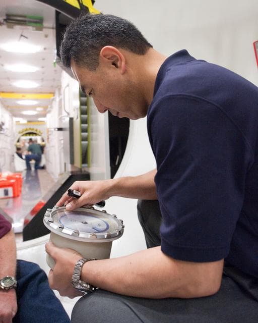 NASA image: Expedition 29 JAXA astronaut Satoshi Furukawa during Emergency Scenario Training  
