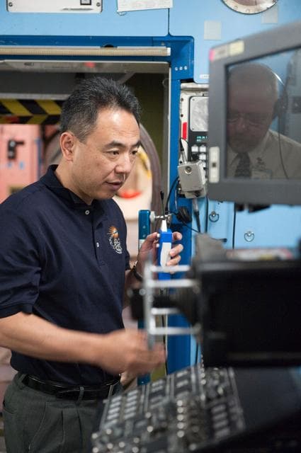 NASA image: Expedition 29 JAXA astronaut Satoshi Furukawa during Emergency Scenario Training  