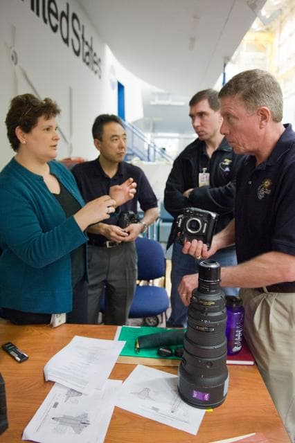 NASA image: Expedition 28/29 crew members during Docking Timeline Training.    
