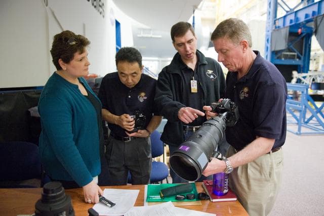 NASA image: Expedition 28/29 crew members during Docking Timeline Training.    