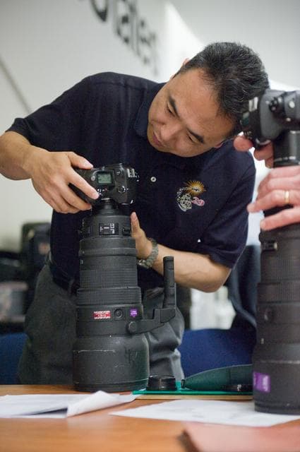 NASA image: Expedition 28/29 crew members during Docking Timeline Training.    