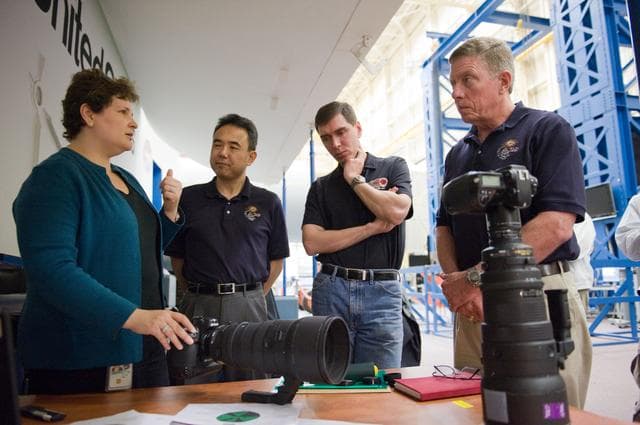 NASA image: Expedition 28/29 crew members during Docking Timeline Training.    