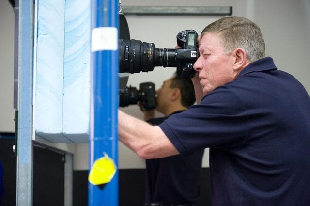 NASA image: Expedition 28/29 crew members during Docking Timeline Training.    