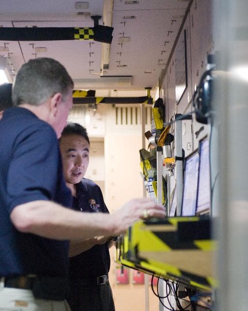NASA image: Expedition 28/29 crew members during Docking Timeline Training.    