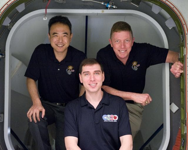 NASA image: Expedition 28/29 crew members during Docking Timeline Training.    