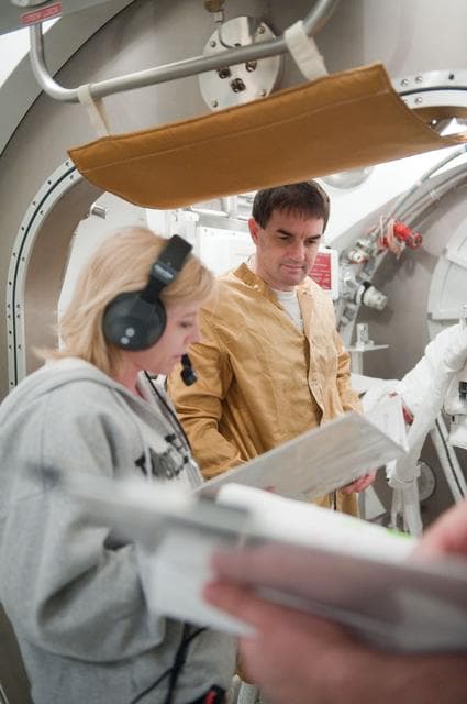 NASA image: SSATA Crew Training and EMU Verification for STS-135 astronaut Rex Walheim    