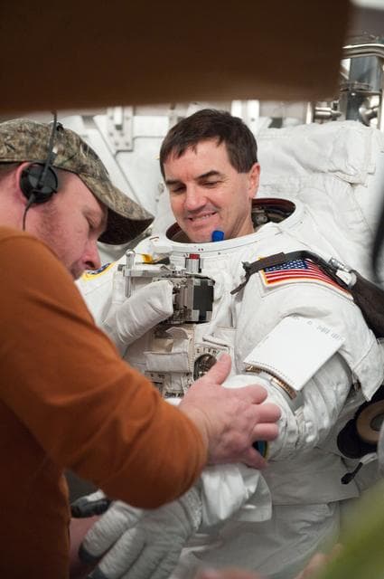 NASA image: SSATA Crew Training and EMU Verification for STS-135 astronaut Rex Walheim    