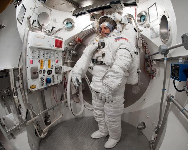 NASA image: SSATA Crew Training and EMU Verification for STS-135 astronaut Rex Walheim    
