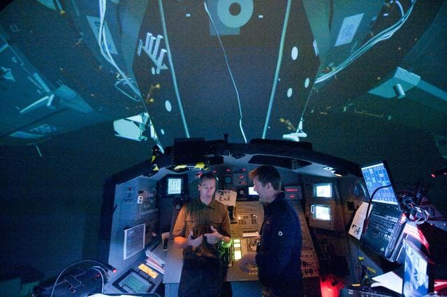 NASA image: STS-134 crew during PDRS PRF ADV (AMS) traiining