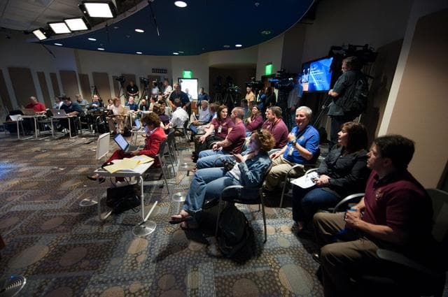 NASA image: STS-134 Press Conference