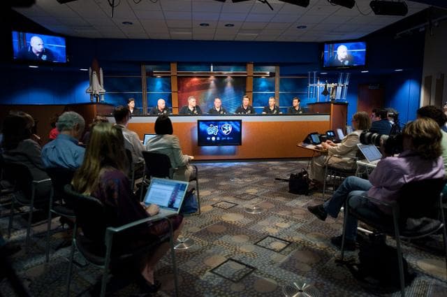 NASA image: STS-134 Press Conference