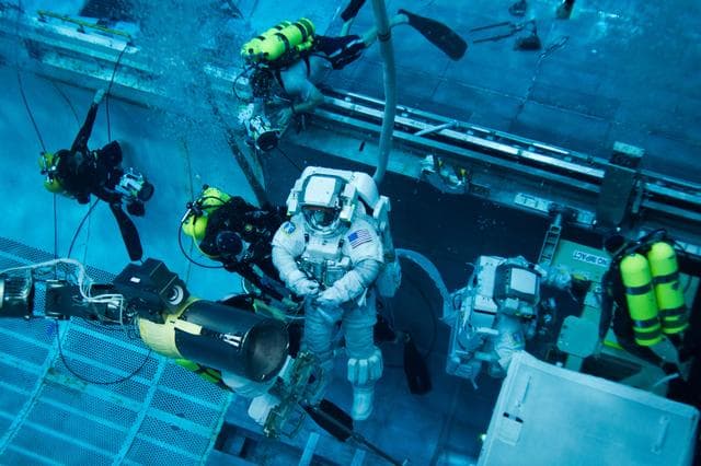 NASA image: STS_135_NBL