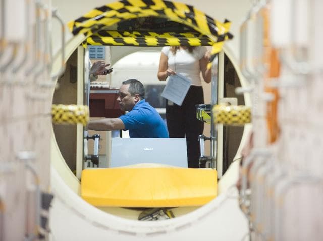 NASA image: Expedition 29/30 Emergency Ops training in ISS mockups