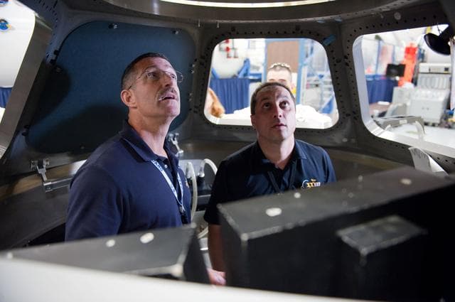 NASA image: Expedition 29/30 ISS Habitability Equipment and Procedures training in ISS mockups.  