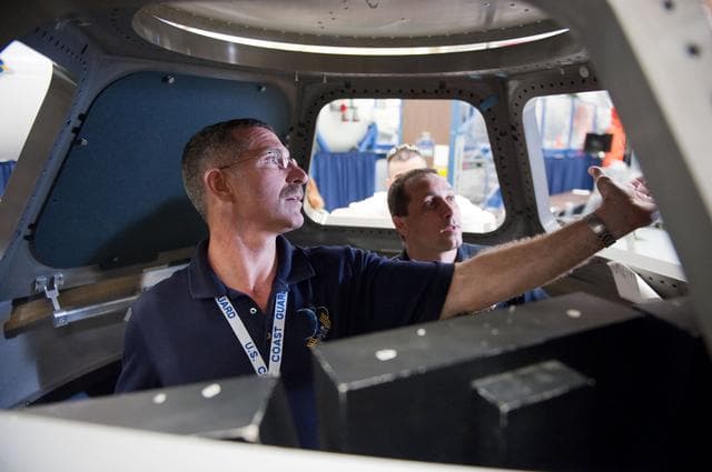 NASA image: Expedition 29/30 ISS Habitability Equipment and Procedures training in ISS mockups.  