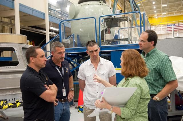 NASA image: Expedition 29/30 ISS Habitability Equipment and Procedures training in ISS mockups.  