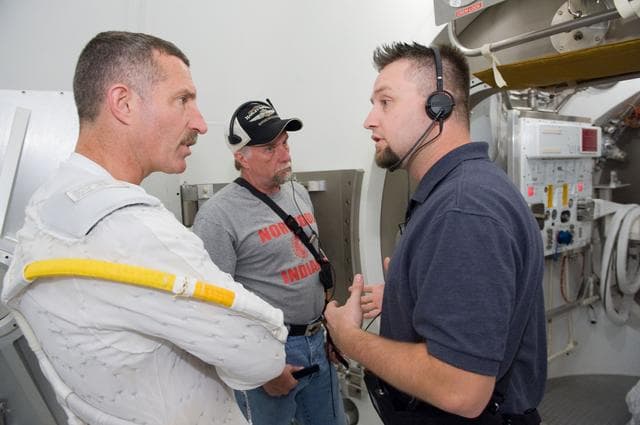 NASA image: Expedition 29 crew member Dan Burbank during SSATA Crew Training
