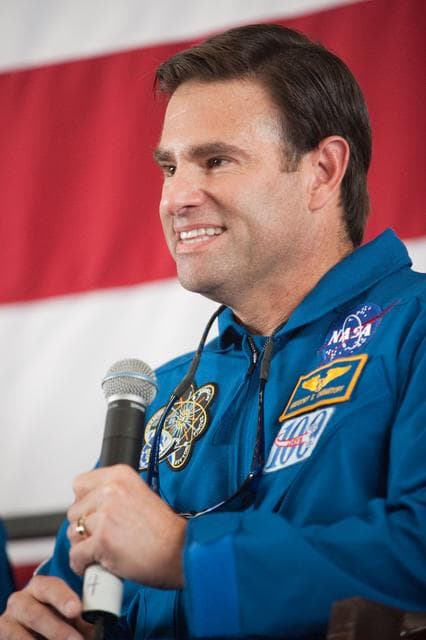 NASA image: STS-134 Crew Return, Ellington 990