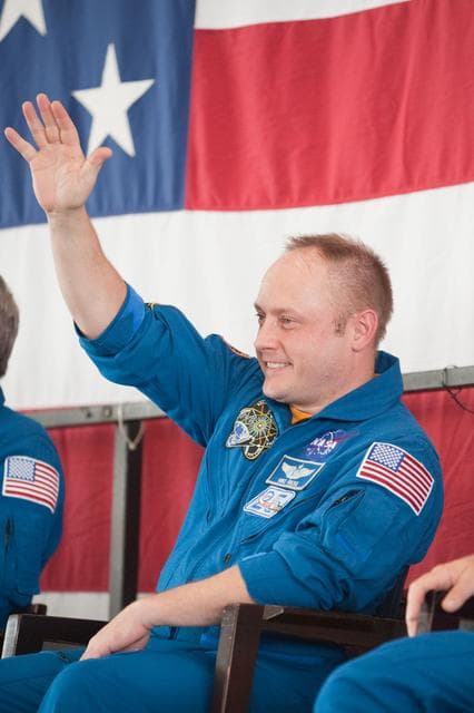 NASA image: STS-134 Crew Return, Ellington 990