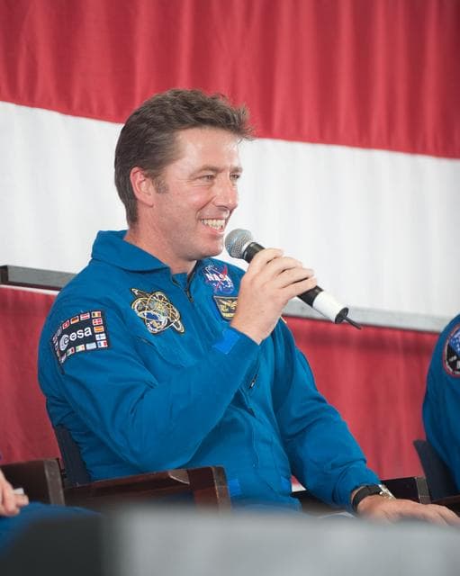 NASA image: STS-134 Crew Return, Ellington 990
