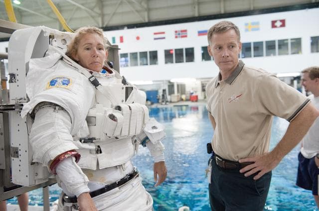 NASA image: Final space shuttle crew training session in the NBL
