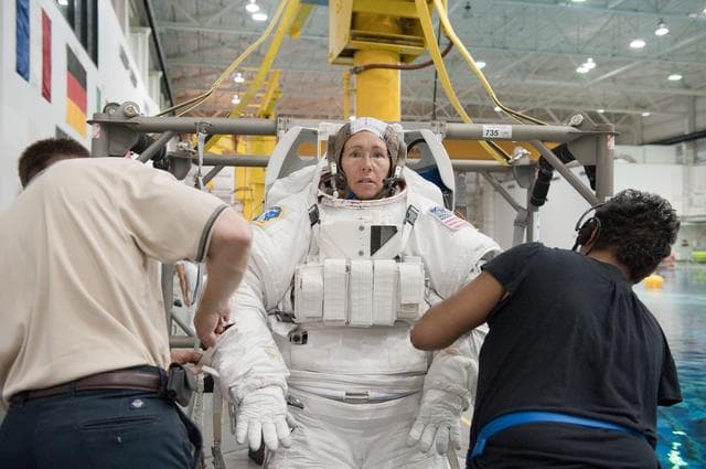NASA image: Final space shuttle crew training session in the NBL