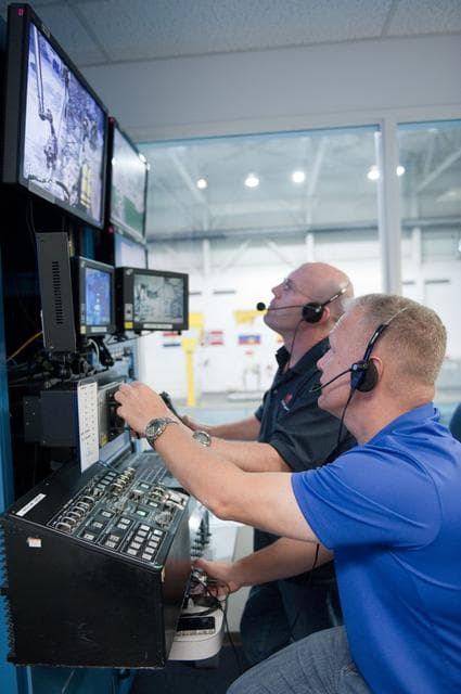 NASA image: Final space shuttle crew training session in the NBL