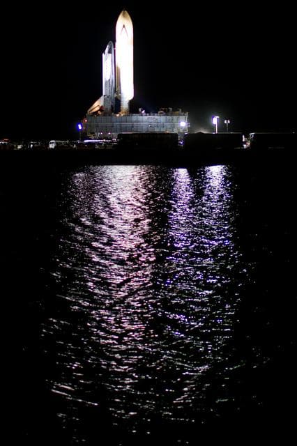 NASA image: STS_135_RollOut
