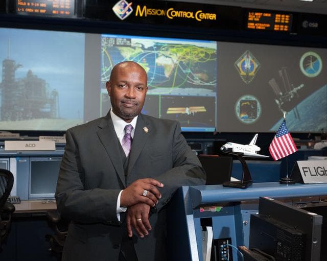 NASA image: STS-135 Flight Controllers on Console