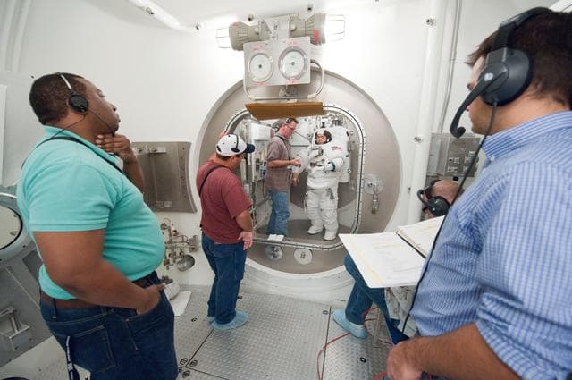 NASA image: STB-ST-942 SSATA Crew Training for INC-32(CM Hoshide) - August 31, 2011  