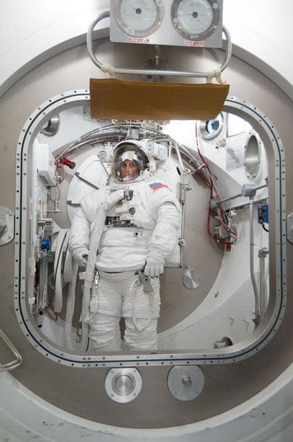 NASA image: Expedition 32 crew member Sunita Williams during her EMU Training and Certification