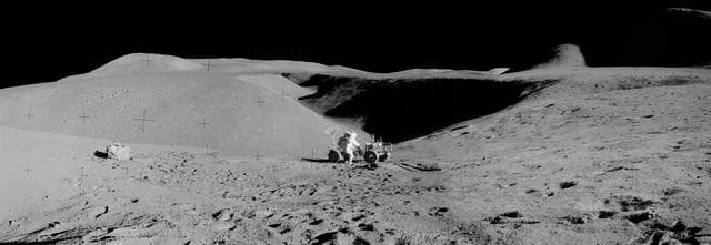 NASA image: Apollo 15 lunar panorama