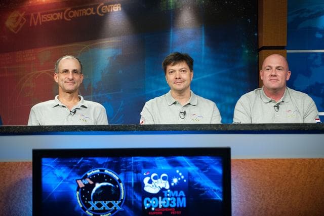 NASA image: Soyuz 29 Crew News Conference at JSC 