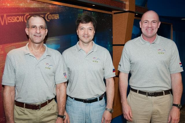 NASA image: Soyuz 29 Crew News Conference at JSC 