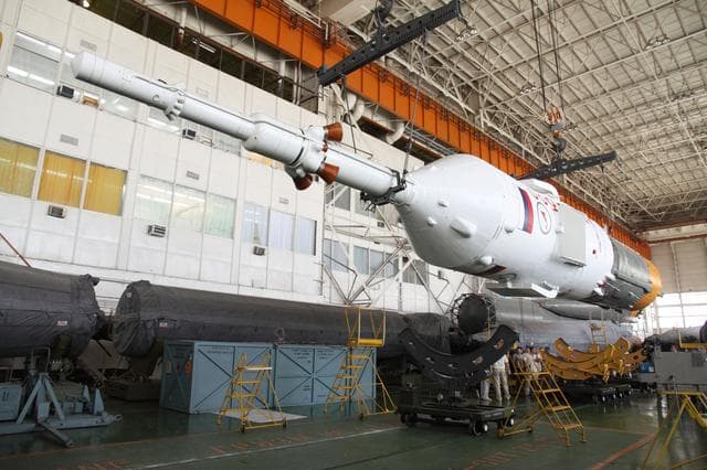 NASA image: Soyuz TMA-05M spacecraft Baikonur Cosmodrome in Kazakhstan