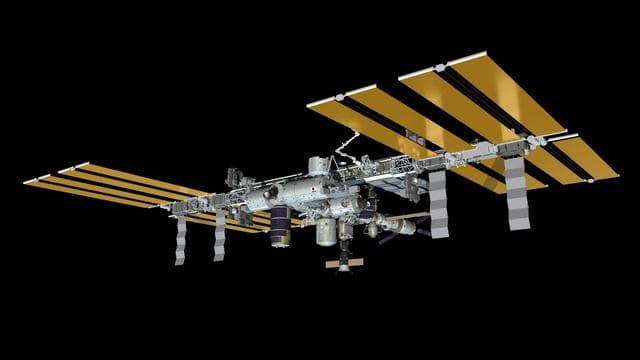 NASA image: Computer-generated artists rendering of ISS