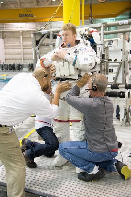 NASA image: EVA Skills training in the NBL