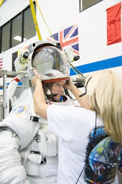 NASA image: EVA Skills training in the NBL