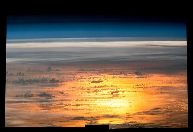 Expedition 47 Earth observation composite created with iss047e078039 - iss047e078041..137B1653-137B1655 Sun glint 1150 mm lens